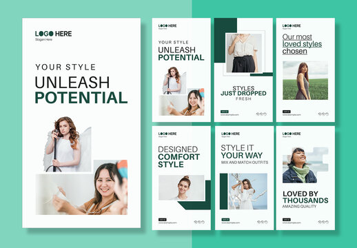 Fashion Story Template Layout