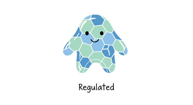 Eco friendly turtle, mosaic art, regulated concept, green blue puzzle pieces