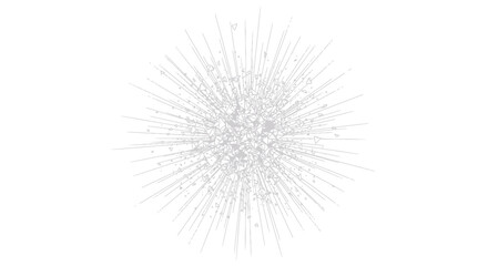 Obraz premium Geometric abstract explosion with dynamic shattered particles.