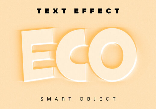 Soft 3D Text Effect Template