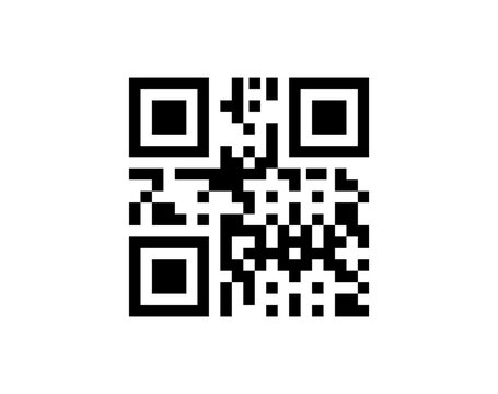 Black and white QR code with creative animal design png