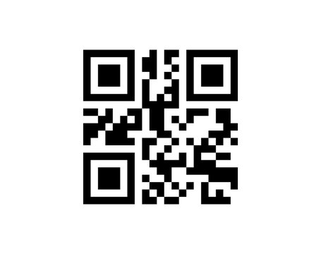 Black and white QR code with creative animal design png
