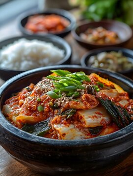 Korean kimchi, with its vibrant colors