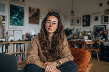 Obraz premium Person Displaying Confidence While Sitting in Room