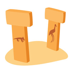 Gobeklitepe Ancient City Flat Drawing © yusufdemirci