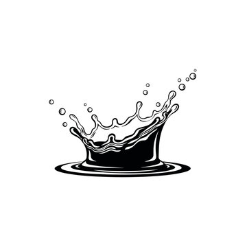 Water Crown Splash Droplet.