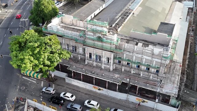 salvador, bahia, brazil - march 9, 2026: Aerial view of the Calcada station in Salvador.