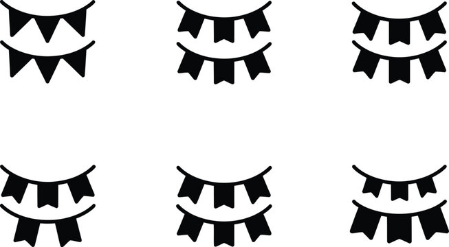 Eyelash icon set with bold lashes, simple face accessory style, high-contrast monochrome graphics for beauty branding, makeup tutorials, and icon