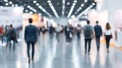 Fototapeta premium Blurred Background of Business People Networking at a Corporate Event or Conference