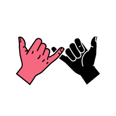 Fototapeta premium Two hands making fist bump gesture.