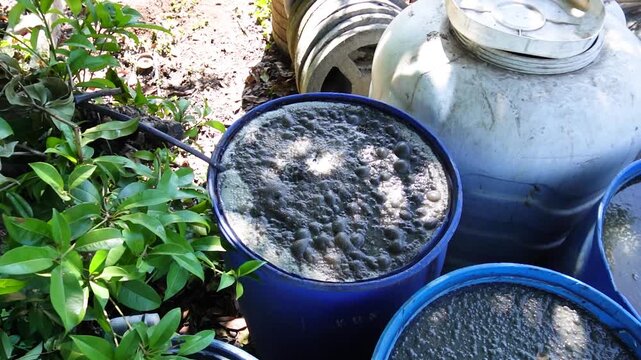 Gobar-based Jeevamrut is a natural liquid fertilizer made from cow dung, urine, and jaggery. It boosts soil fertility, microbial activity, and crop growth, supporting eco-friendly, sustainable farming