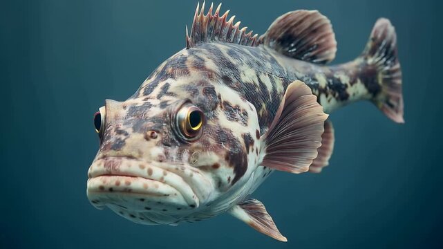 Fish swimming in clear water showcasing unique patterns and colors in its natural habitat near coral reefs