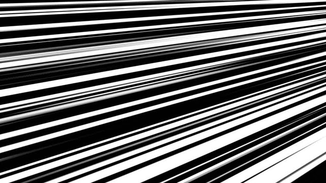 Anime speed line background animation on black. Radial Comic Light Speed Lines Moving isolated background. powerful speed lines
