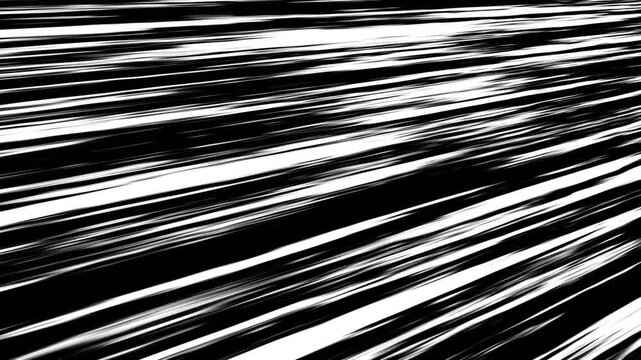 Anime speed line. Horizontal and diagonal motion FX in manga style. Radial burst lines on green screen. Fast glowing trails. 4K seamless loop animation for anime action scenes. 4k animation