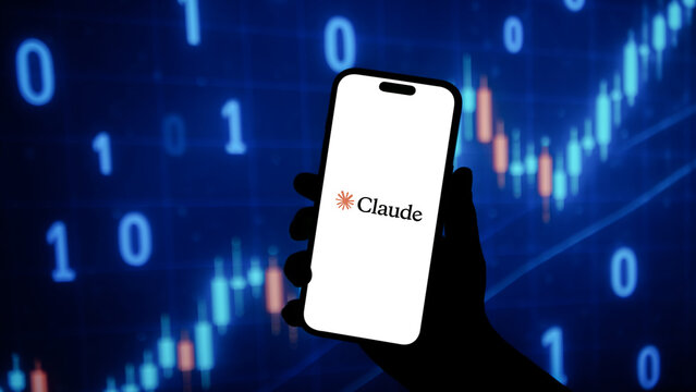 Claude AI chatbot by Anthropic displayed on a smartphone screen &ndash; Delhi, India &ndash; April 08, 2026