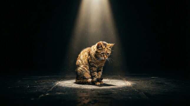 Cat in the night