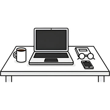 Sleek modern laptop computer with display and keyboard.