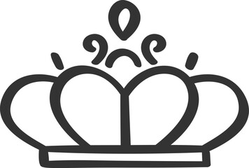 Crown icon representing success, royalty, and leadership © Tartila