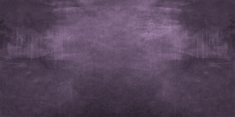 Fototapeta premium A dark purple grunge background featuring an aged vintage texture on an old paper wall design with a dirty blackboard pattern and black frame backdrop