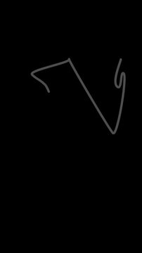 minimalist handwritten lowercase cursive letter b on black chalkboard background
