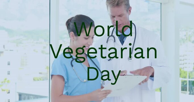 Animation of stay safe text over father and daughter at home