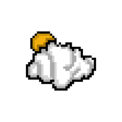 Obraz premium Vector Illustration of Weather Icon with Pixel Art Design