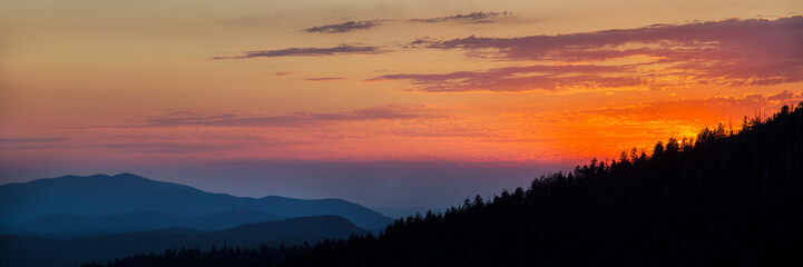 66745-046.02 Sunset at Clingmans Dome Great Smoky Mountains NP, TN © Daybreak Imagery