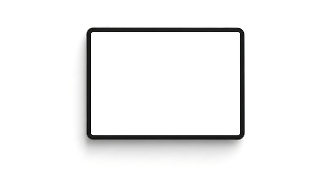 Modern tablet blank screen isolated tech mockup