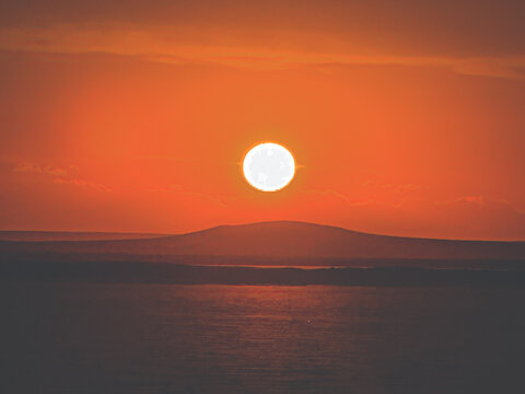 atardecer, naranja, sol , paisaje , naturaleza, alba, enamorar