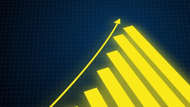 yellow business graph