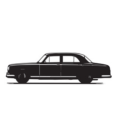Fototapeta premium black and white luxury car