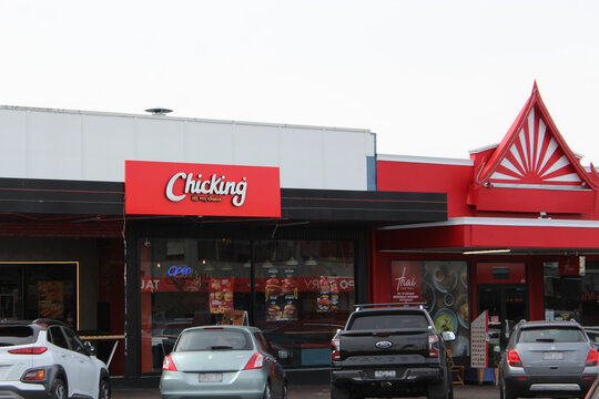 Taupo, New Zealand - Mar 10, 2026: Chicking, an international fast-food restaurant chain known for Halal-compliant fried chicken, burgers, and wraps. Editorial Use Only.