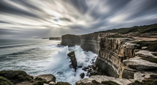 cliffs of moher at sunset