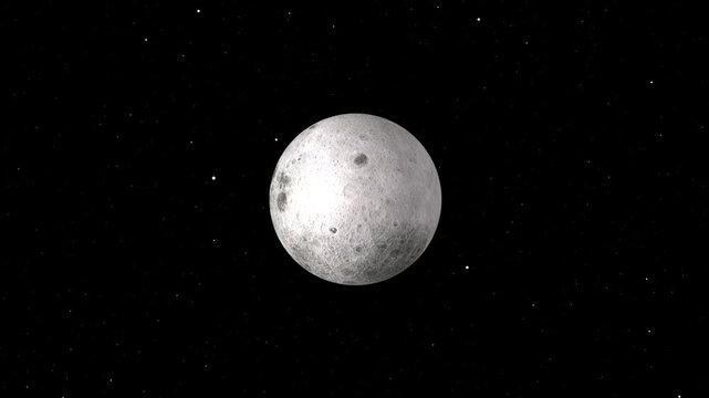Detailed moon surface in deep space with countless stars visible galaxy cosmos. Detailed moon surface texture concept for space visuals. Detailed moon surface realistic crater depth simulation.