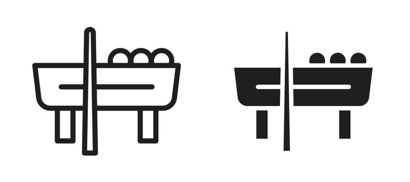 Pool table icon vector design template and illustration EPS10.