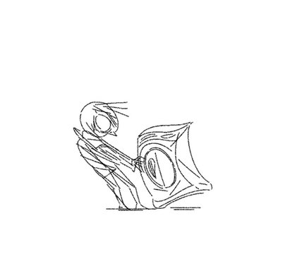 Hand Drawn Cartoon Character Spinning in Washing Machine Funny Meme Animation