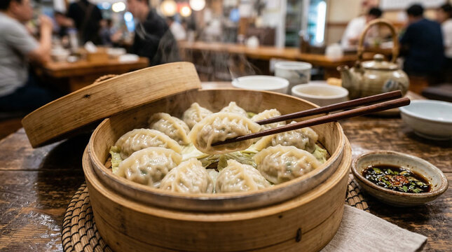 steamed mandu dumplings