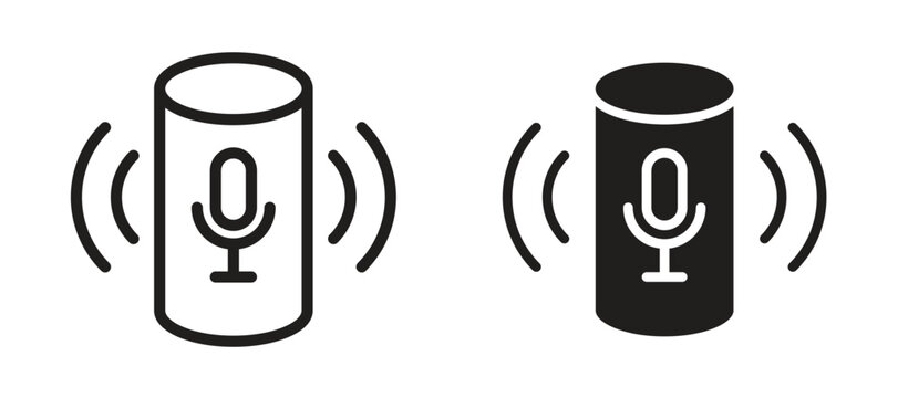Smart speaker icon vector design template and illustration EPS10.
