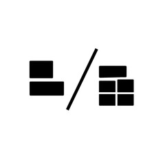Fototapeta premium Financial Ratio Icon