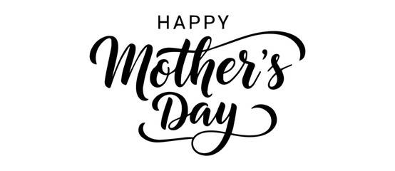 Happy Mother's Day calligraphic lettering design celebrate card template. Creative typography for holiday greetings and invitations. Vector illustration. © Insha