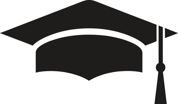 Graduation Cap Icon Academic Achievement Symbol.
