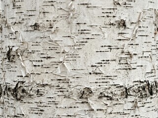 Fototapeta premium Detailed close-up of birch tree bark showcasing intricate textures and patterns