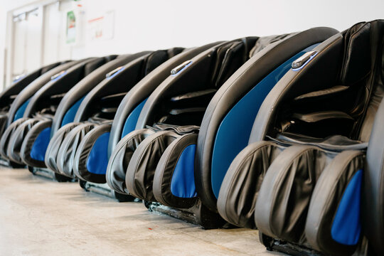 Massage chairs at the airport