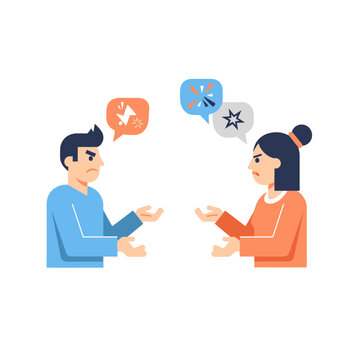Couple Arguing, Conflict, Disagreement, Communication Breakdown, Stress, Negative Emotion