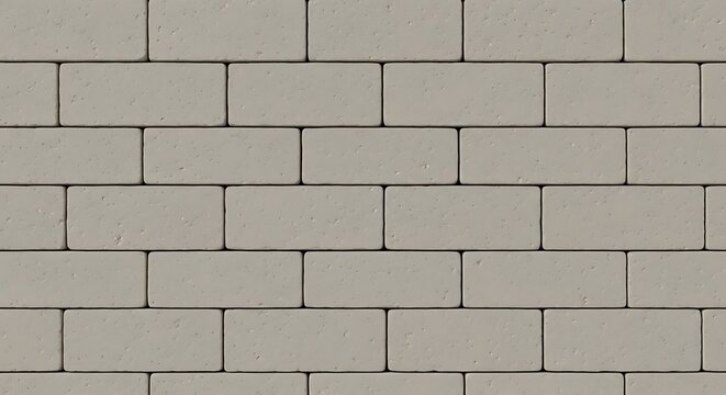 Seamless pattern of light gray brick wall texture background, architectural detail, exterior building facade, construction material, clean surface, modern design element