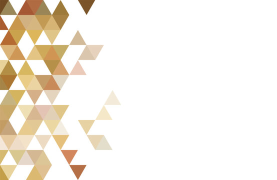 Abstract geometry triangle brown on white background and spece for text pattern.vector illustration.