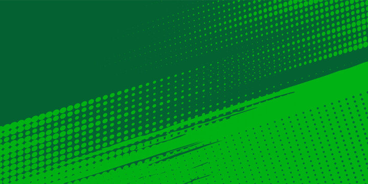 Dots halftone grunge green colour in dark green abstract background. Green modern pattern. Sport concept