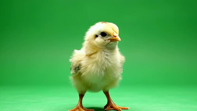 Adorable Young Chick Exploring Its Surroundings