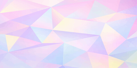 Obraz premium Soft, geometric pastel shapes blend seamlessly, creating a dreamy and ethereal abstract background, evoking a sense of calm and visual interest. 
