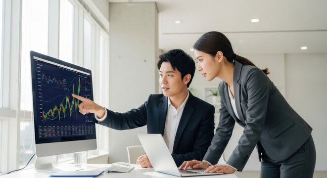 Team of diverse people having a business meeting expenditure and analyzing real estate investment data report Financial and tax systems concept.  
